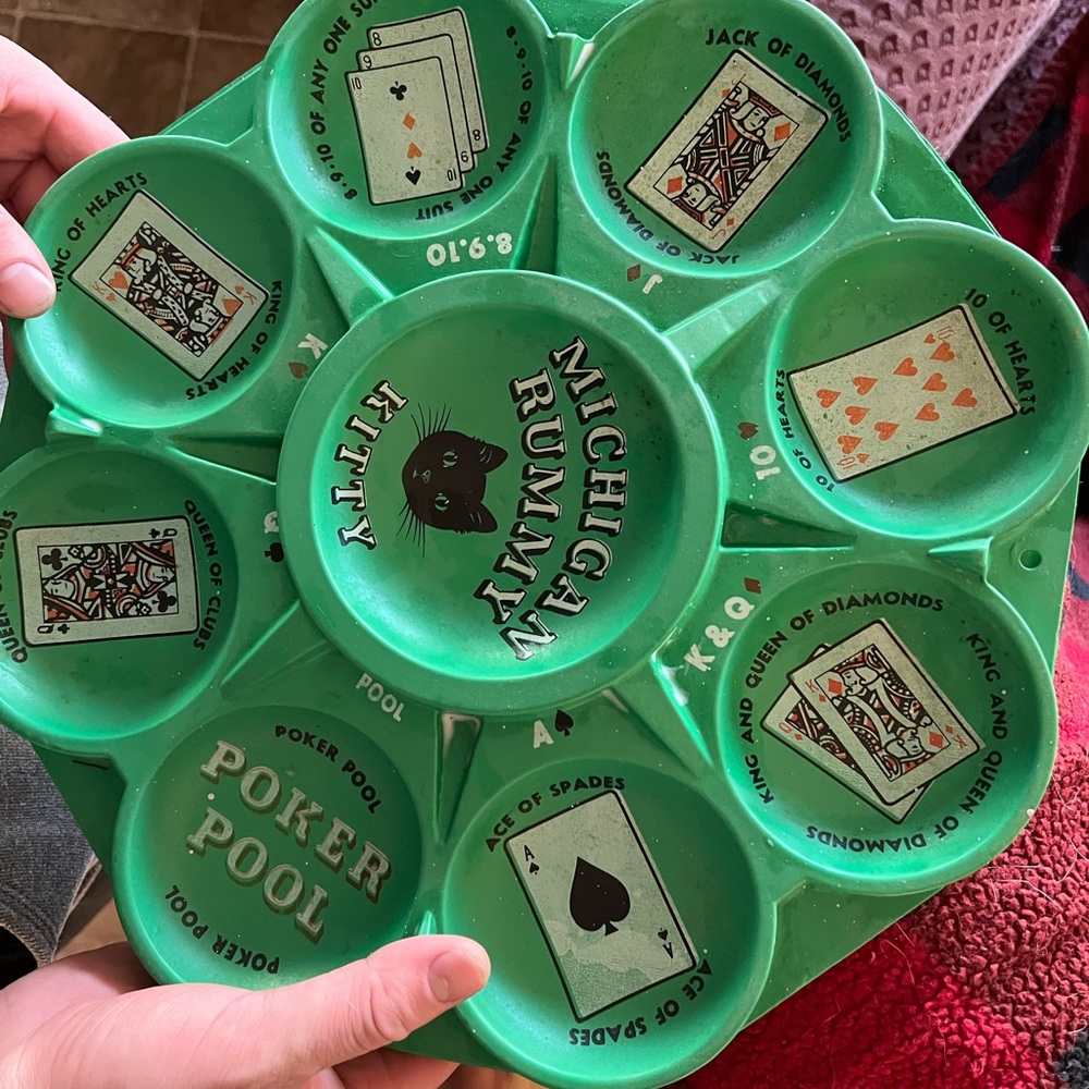 Vintage Michigan Rummy board